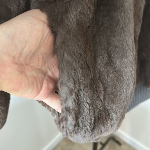 Carole Little Vintage Dyed Sheared Rabbit Jacket Size M - Picture 6 of 14